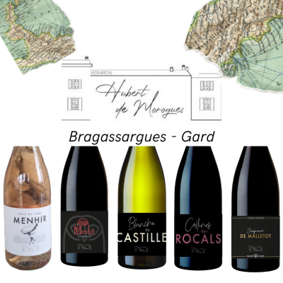 Présentation  des cuvées du Château de Roux - Voisin du Mas de Roux Gite de groupe Gard Occitanie