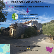 Le Mas de Roux gite de groupe dans le Gard - Tarif Direct = pouvoir d'achat